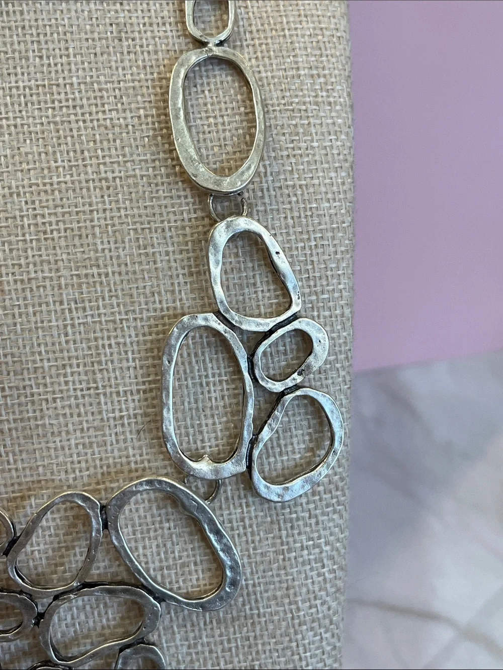 Pewter LONG NECKLACE Rare HTF - Picture 5 of 10